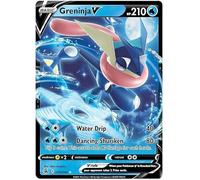 Greninja V 073/264 Ultra-Rare Rare Pokemon Card (SWSH Fusion Strike) + 1x TitanCards® Toploader