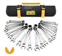 GRENPRO Ratchet Wrenches Set Metric & SAE with Color Ring