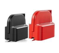 GREOHNMPAW 2Pcs Wrapping Paper Cutter, Gift Wrap Cutter 4 Wheels Compact Wrapping Paper Roll Cutter Tool Black,Red