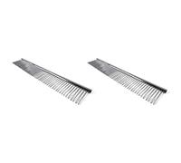 GREOHNMPAW 2X Macrame Fringe Comb Tapestry Weaving Comb Stainless Steel for Brushing Through Long Hair Single Strand Cotton Cord