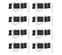 GREOHNMPAW 40 Pcs 2 X 1.5V AA Battery Holder Case Box Black W Wire Leads