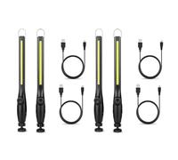 GREOHNMPAW 4PCS COB Portable LED Work Lights Cordless Magnetic LED Work Lamp Inspection Lights for Car Repair Home Garage Emergency