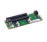 GREOHNMPAW PCIe4.0 External Adapter Board SFF-8654 Dual Card Slots 6Pin GPU Slimsas Graphics Card Motherboard to Be Split X16/X8