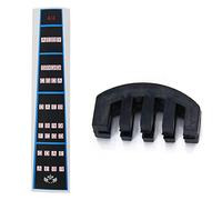 GREOHNMPAW Rubber 4/4 Violin Practice Mute Black & Violin Finger Guide/Fingerboard Sticker Fret Guide Label Finger Chart for Size 4/4