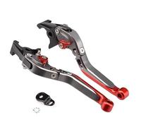 GREOINT Clutch Lever Brake Lever Set Foldable Adjustable Handle Levers with Parking Lock Stopper for ADV150/ADV160 2019-Present Adjustable Short Brake(Orange)