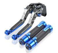 GREOINT for NC700S 2014-2017 NC700X 12-17 NC750S NC750X 14-20 NC700 NC750 S/X Motorcycle Brake Clutch Levers and Handbar Grips Adjustable Short Brake(Titanium Blue)