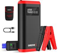 GREPRO 3000A Jump Starter Power Pack, Emergency Roadside Car Battery Booster Jump Starter for 12V Vehicles, Motorcycle (up to 10.0L Gas, 8.0L Diesel) with LCD Display, LED Flashlight