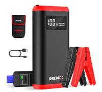GREPRO Jump Starter Power Pack (up to 10.0L Gas, 8.0L Diesel), Car Battery Booster Jump Starter and Jump Pack for 12V Vehicles, Motorcycle, Battery Booster with LCD Screen and LED Flashlight