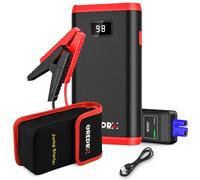 GREPRO Jump Starter Power Pack (up to 6.5L Gas, 4.0L Diesel), Car Battery Booster Jump Starter and Jump Pack for 12V Vehicles, Motorcycle, Battery Booster with LCD Screen and LED Flashlight