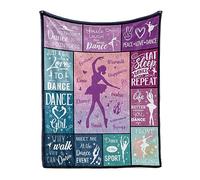 GRESATEK Dance Blanket - Soft Warm Plush Throw for Girls & Boys, All Season Couch Decor 50"x60"