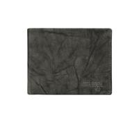 GRESEL Sauvage Genuine Leather Wallet with Coin Purse and Box, Black, Classico, Minimalist