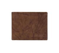 GRESEL Sauvage Genuine Leather Wallet with Coin Purse and Box, brown, Classico, Minimalist