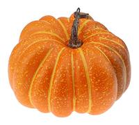 Gresorth 20 cm Fake Flat Pumpkin Lifelike Handle Artificial Food Halloween Christmas Decoration