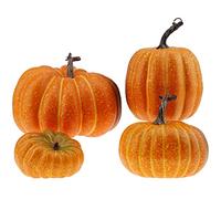 Gresorth 4 PCS Fake Pumpkins Artificial Vegetable Fall Autumn Halloween Christmas Decoration