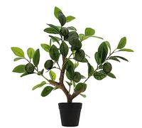 Gresorth 51cm Artificial Green Lemon Tree Fake House Green Plant Fruits Decoration with Plastic Pot Realistic Leaves for Home Table Office Garden Indoor