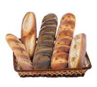 Gresorth 5pcs Fake French Baguette Bread Set for Home Kitchen Party Decoration Artificial Large Combination Food Model Realistic Lifelike