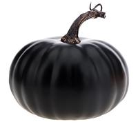 Gresorth Artificial Black Pumpkin for Decorating 5.5 inch Fake Foam Pumpkins for Fall Christmas Thanksgiving Halloween Indoor Kitchen Home Table Decor - 1Pcs