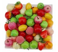 Gresorth Fake MINI Fruit Apple Pear Tomato Peach Lemon Strawberry Artificial Food Kitchen Toy Home Party Decoration