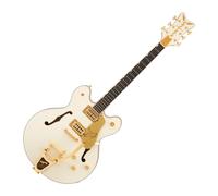 Grestch Falcon Center Block LTD with String-Thru Bigsby and Gold Hardware EB Vintage White