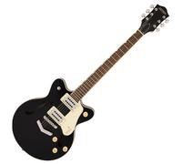 Grestch G2655 Streamliner Center Block Jr. Double-Cut with V-Stoptail LRL Black