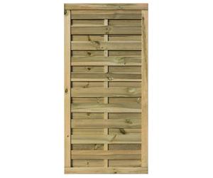 Gresty Screen/Gate 3ft x 6ft - Natural Timber - Rowlinson