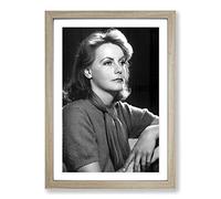 Greta Garbo Framed Print | A2 Oak Framed Wall Art | Ready to Hang | Modern Nature Picture | Living Room Bedroom Lounge Office