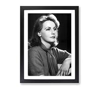 Greta Garbo Modern Framed Print | A2 Black Framed Wall Art | Ready to Hang | Modern Nature Picture | Living Room Bedroom Lounge Office