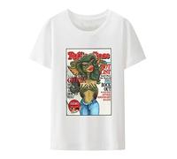 Greta Gremlin Funny Tees Short Sleeve Gremlins Gizmo Monster 80s Horror Christmas Movie T Shirt Gift Idea Clothes White