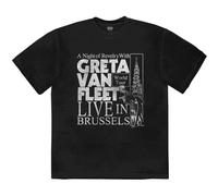 Greta Van Fleet T Shirt Night of Revelry Official Unisex Black
