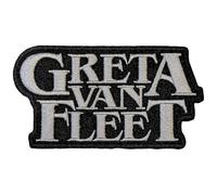 Greta Van Fleet Woven Logo Iron On Patch (One Size) (Black/Grey)
