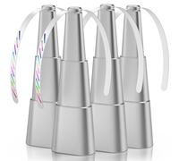 Grete Gotye 4 Pack Food Fans for Tables, Indoor Outdoor Food Fan, Portable Battery Powered Fan for Home Restaurant Party Picnic Patio (Silver), 80005782-GS