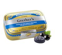 Grether's Pastilles Blackcurrant 110g - Pack of 45 Lozenges