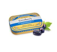 Grether's Pastilles Blackcurrant Sugarless 60g - Pack of 24 Lozenges
