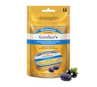 Grether's Sugar Free Blackcurrant Pastilles 110g Pouch - Sore Throat Soothing, Dry Mouth Relief, Natural Remedy for a Healthy Voice