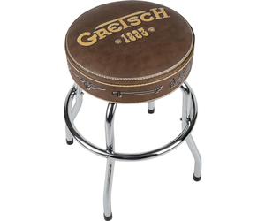 Gretsch 1883 Logo Padded Swivel Barstool for Musicians, 24 Inch
