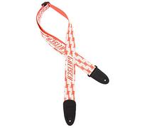 Gretsch® Alternating Orange Penguins Strap, White