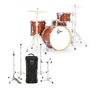 Gretsch Catalina 20 4pc & DW 6000 Hardware Satin Walnut Glaze
