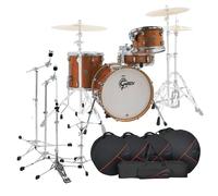 Gretsch Catalina Club Jazz 18 Gig Pack w/Hardware & Bags Bronze Sparkle