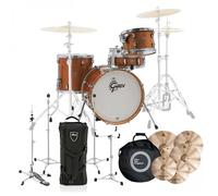 Gretsch Catalina Jazz 18 4pc DW 6000 Hardware & Cymbal Pack Bronze Sparkle