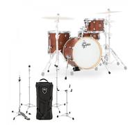 Gretsch Catalina Jazz 18 4pc & DW 6000 Hardware Satin Walnut Glaze