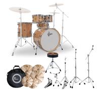 Gretsch Catalina Maple 22 5pc With Istanbul Xist Cymbals Hardware & Throne Antique Maple