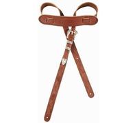 Gretsch Tooled Vintage Leather Guitar Strap Walnut