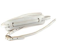 Gretsch Leather Vintage Syle Guitar Strap in White