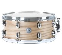 Gretsch Snare Drum Full Range Ash - 14" x 6.5" - 10-ply Ash shell - 30° bearing edge - Satin Natural Finish - Steel hoops - S1-6514-ASHSN