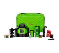 Grettz G70 Red Beam Rotating Laser Level Kit - 600m Outdoor Range, Self-Levelling Rotary Laser with Digital Detector, Remote Control, USB Rechargeable Battery, Tripod & 4m Staff