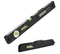Grettz GL60 Digital Level 600mm - Dual Backlit LCD Displays, IP65 Waterproof Spirit Level with Rare Earth Magnets - Precision Digital Inclinometer for Trade & DIY