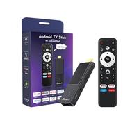 GREVA TV Stick Android 4K Ultra HD Streaming Device, Latest Android 14.0 TV Stick Box 2GB 16GB HDR/AV1/2.4G/5G WiFi/BT 5.0, 3D HD Smart Box Streaming Media Player with Assistant Voice Remote Control