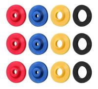 Grevosea 12 Pieces Shower Head Flow Restrictor, Silicone Water Flow Restrictor Flow Reducer Limiter Set in 4 Specifications Shower Flow Control for Fixed Shower Head Handheld Showers