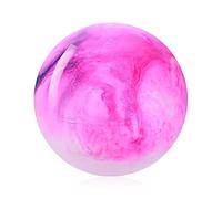 Grevosea 15 Inch Inflatable Beach Ball Large Marbleized Bouncy Ball Colorful Cloud Bouncing Balls for Adults Pet Outdoor Summer Beach Party Supplies Water Fun (Pink)