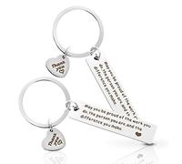 Grevosea 2 Pieces Thank You Gift May You Be Proud Of The Work You Do Keychain Appreciation Gifts Employee Appreciation Gifts for Teacher Counselor Doctor Nurse Social Worker(Silver)